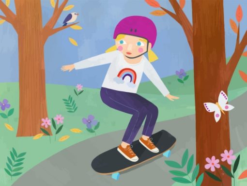skateboarder-girl-paint-by-numbers
