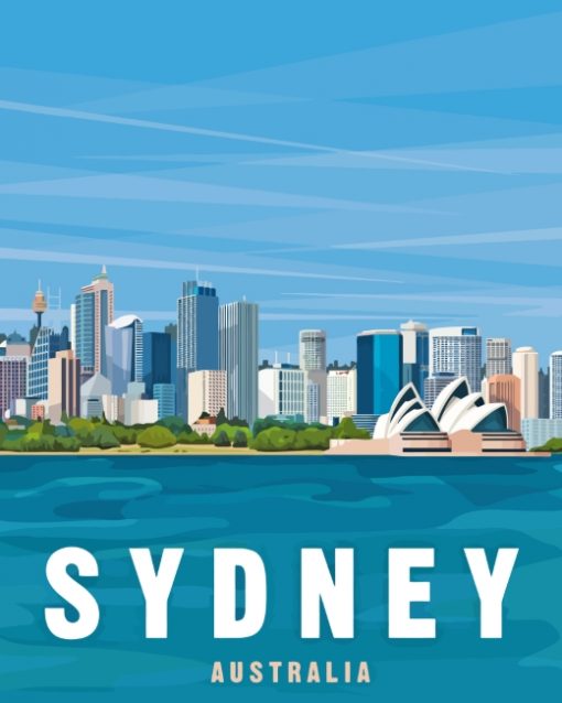 Australia Sydney City paint by numbers