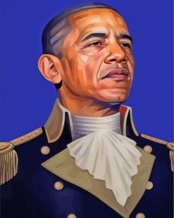 Barack Obama paint by numbers