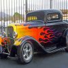 Classic Hot Rod Car paint by numbers