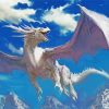 Fantasy Dragon Flying paint by numbers