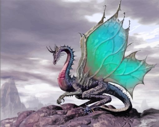 Fantasy Dragon paint by numbers