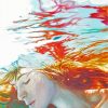 Ginger Girl Underwater paint by numbers