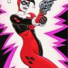 Harley Quinn And Gun paint by numbers