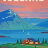 Iceland Poster paint by numbers