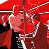 Illustration Jazz Musicians Paint by numbers