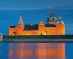 Kalmar Castle At Night paint by numbers