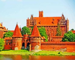 Malbork-Castle-poland-paint-by-number