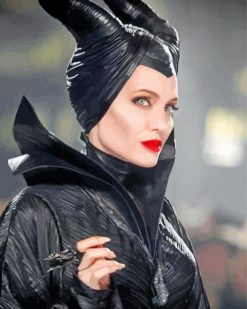 Maleficent Angelina Jolie paint by numbers