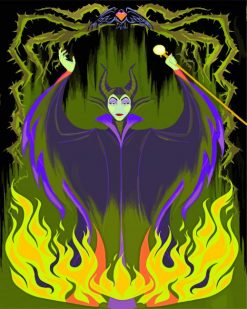The Maleficent paint by numbers