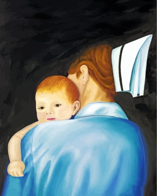 Nurse And Baby paint by numbers