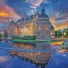 Orebro Castle Sweden paint by numbers