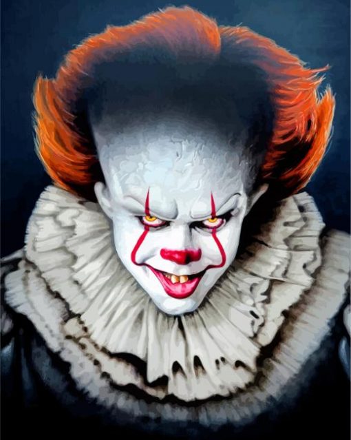 Scary Clown Pennywise paint by numbers