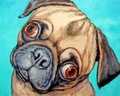 Pug Dog paint by numbers
