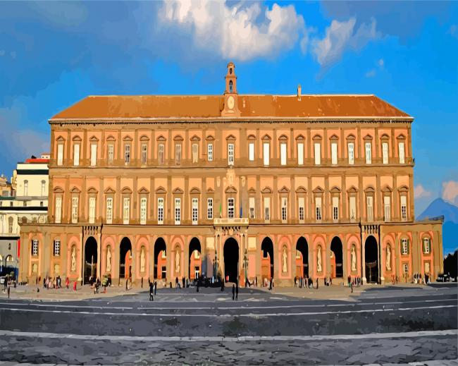 Royal Palace Naples Royal Palace Naplespaint by numbers