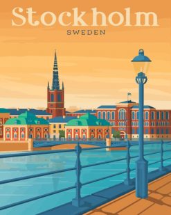 Stockholm Sweden paint by numbers
