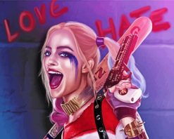 Suicide Squad Harley Quinn Paint by numbers