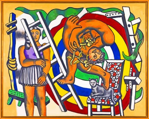 The Acrobat And His Partner By Leger paint by numbers