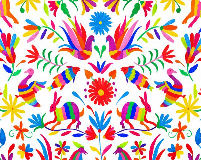 Otomi Folk Art - Paint By Number - Paint by numbers for adult