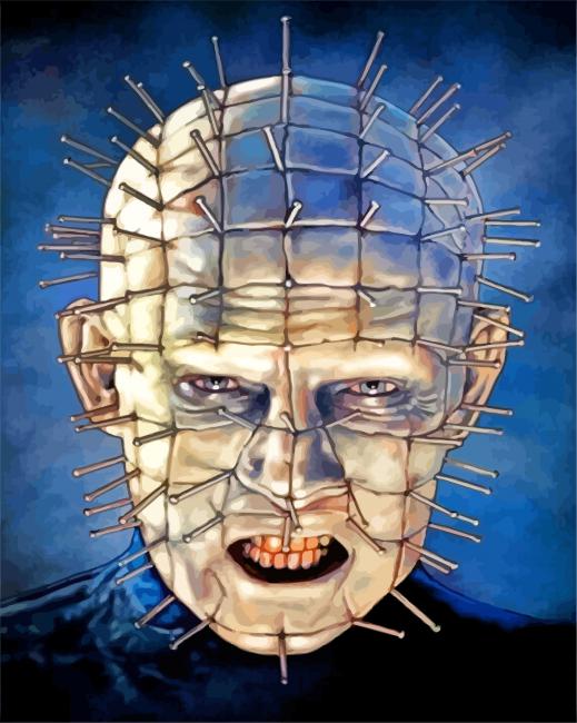 Pinhead Hellraiser franchise paint by numbers