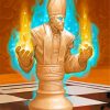 Chess Piece Hearthstone paint by numbers
