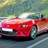 red mx5 car paint by numbers