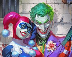 Harley Quinn And Joker paint by numbers