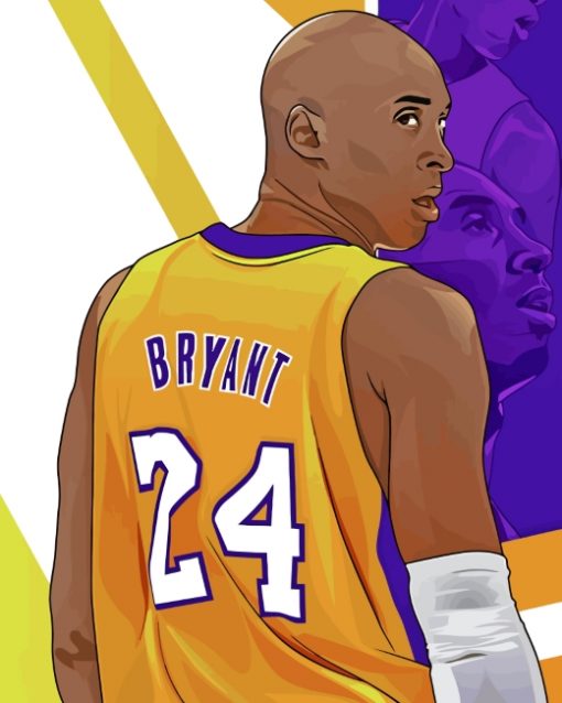 Kobe Bryant Illustration paint by numbers