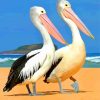 pelicans paint by numbers