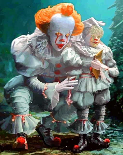 Pennywise And Georgie paint by numbers
