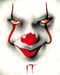 Pennywise Face paint by numbers