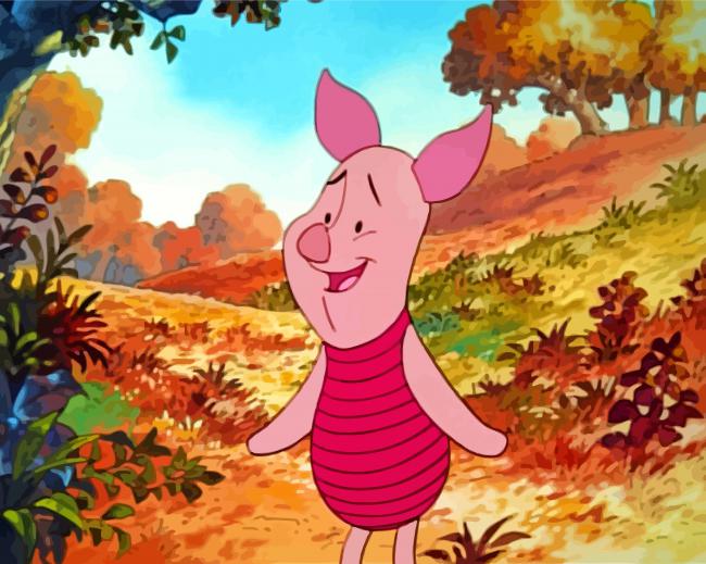 Piglet Disney - Paint By Number - Paint by numbers for adult