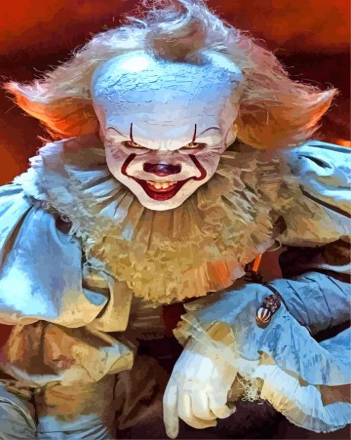 Scary Pennywise paint by numbers