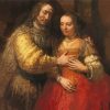 The Jewish Bride Rembrandt Art Paint by numbers