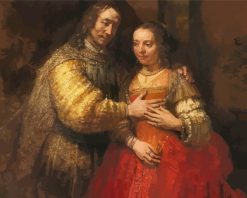 The Jewish Bride Rembrandt Art Paint by numbers