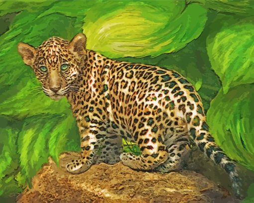 Baby Jaguar paint by numbers