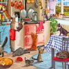 Cats In Kitchen paint by numbers