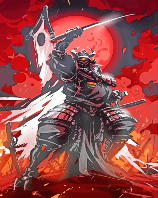 Chinese Samurai paint by numbers