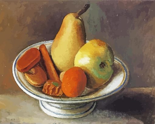 Fruit Bowl Pablo Picasso Paint by numbers