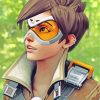 Lena Oxton Overwatch Game paint by numbers