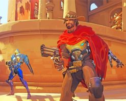 McCree Overwatch Game paint by numbers
