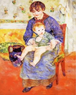 Pierre Auguste Renoir Mother And Child paint by numbers