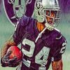 Raiders Football Player Paint by numbers