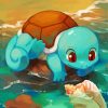 Squirtle Pokemon Anime paint by numbers