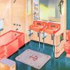 Vintage Bathroom paint by numbers
