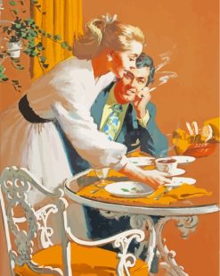 Vintage Couple paint by numbers