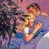 Vintage Romantic Couple paint by numbers