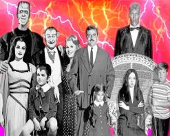 Addams Family And Munsters paint by numbers