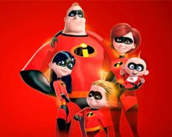 The Incredibles Heroes paint by numbers