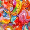 Aesthetic Colorful Marbles paint by numbers